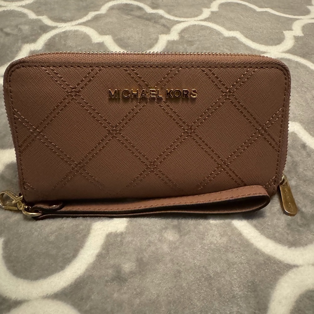 Michael Kors Tan Quilted Women's Wallet